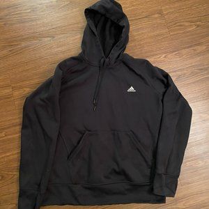 Vintage Adidas Black Climawarm Scuba Hoody Size Large